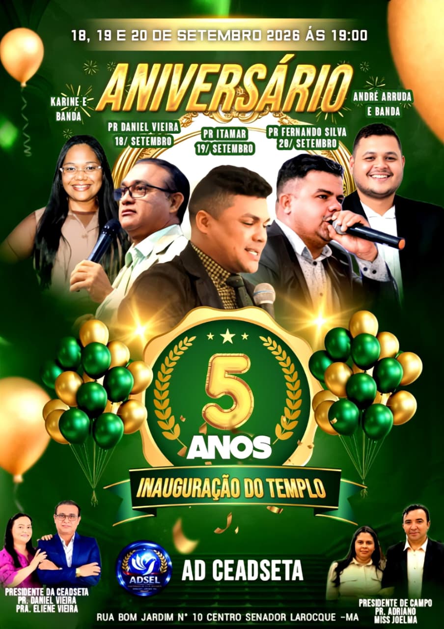 Inauguração do Templo da Assembleia de Deus em Senador La Rocque (ADSEL).